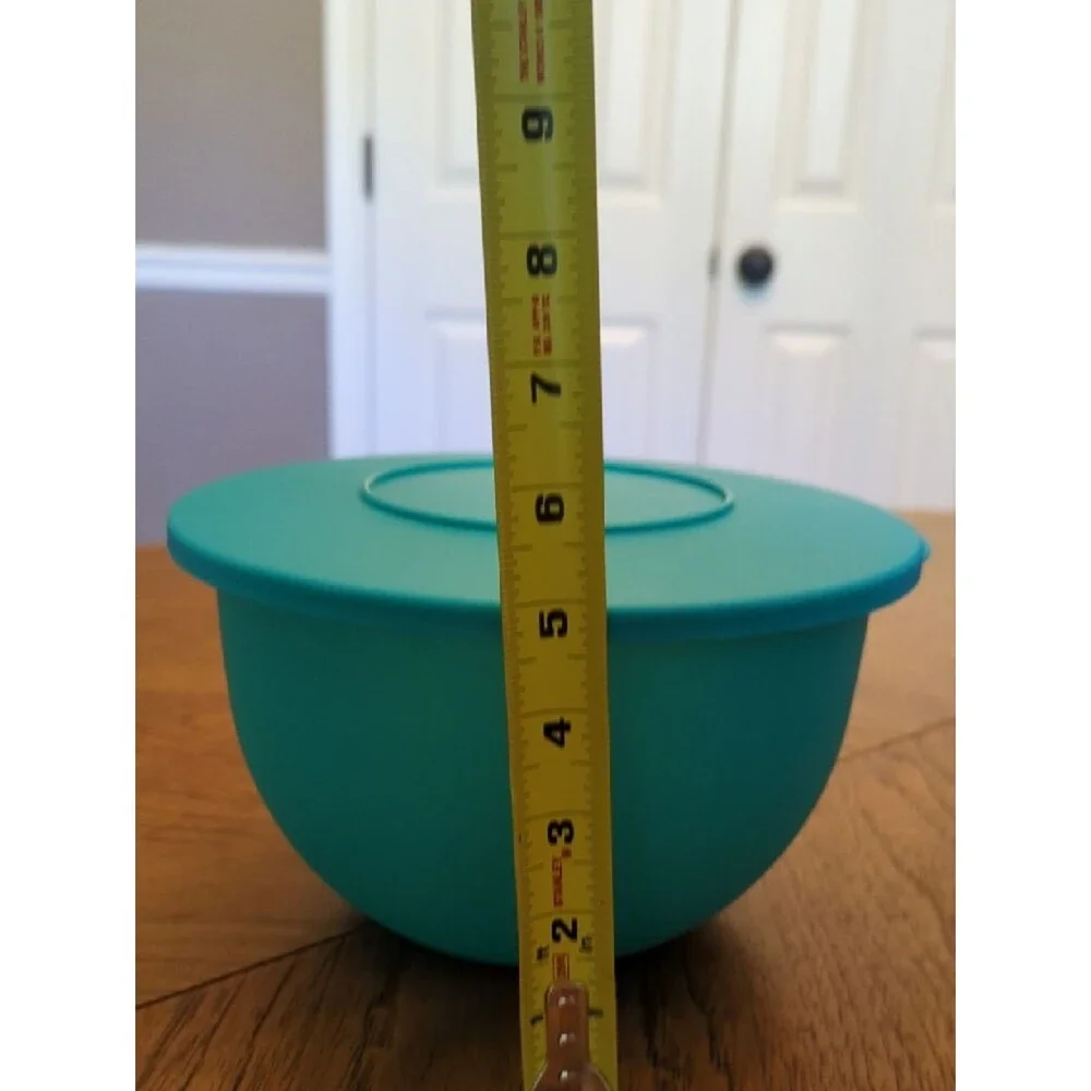 Tupperware Set of Two Plastic Storage Bowls in Teal and Blue 2.5L
